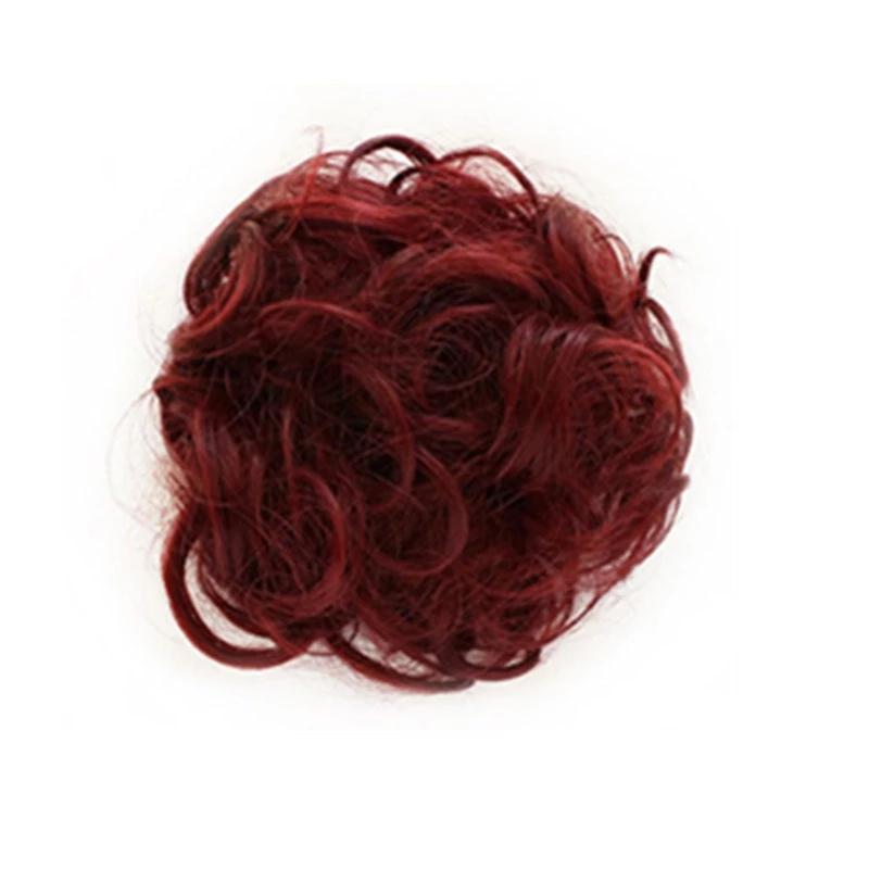 Messy Bun Fake Hair Scrunchie for a Messy Hair Style, Artificial Hair, view 15