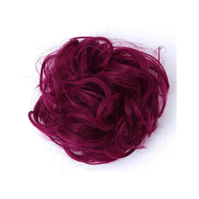 Messy Bun Fake Hair Scrunchie for a Messy Hair Style, Artificial Hair, view 16