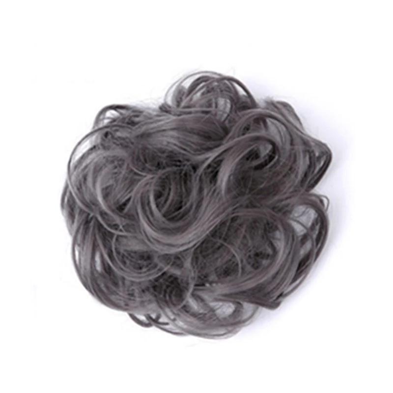 Messy Bun Fake Hair Scrunchie for a Messy Hair Style, Artificial Hair, view 17