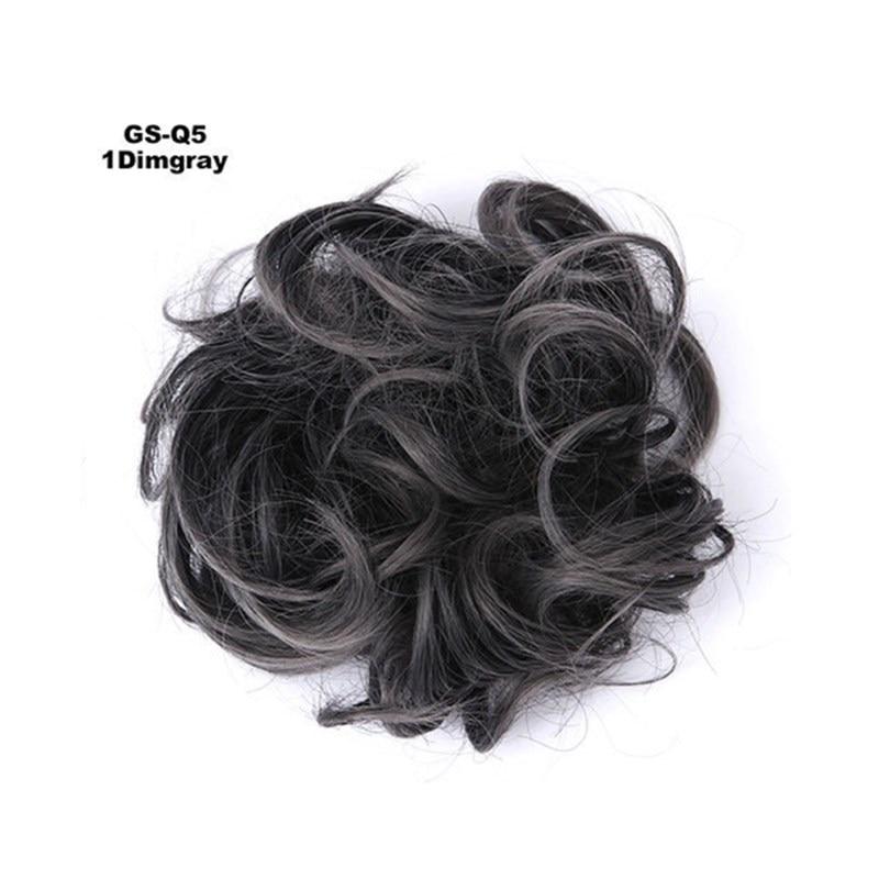 Messy Bun Fake Hair Scrunchie for a Messy Hair Style, Artificial Hair, view 19