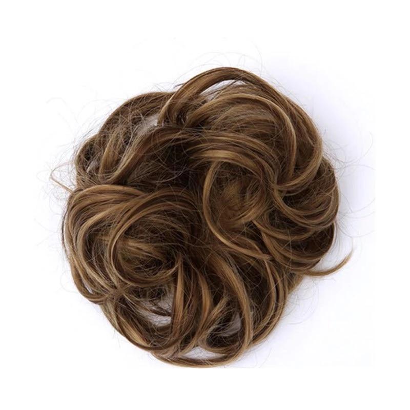 Messy Bun Fake Hair Scrunchie for a Messy Hair Style, Artificial Hair, view 23