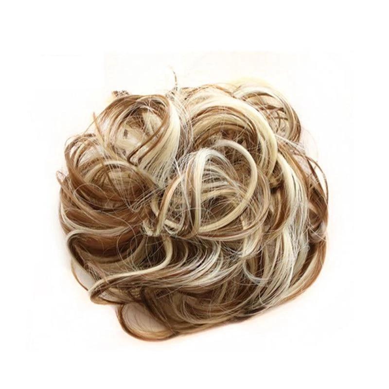 Messy Bun Fake Hair Scrunchie for a Messy Hair Style, Artificial Hair, view 24