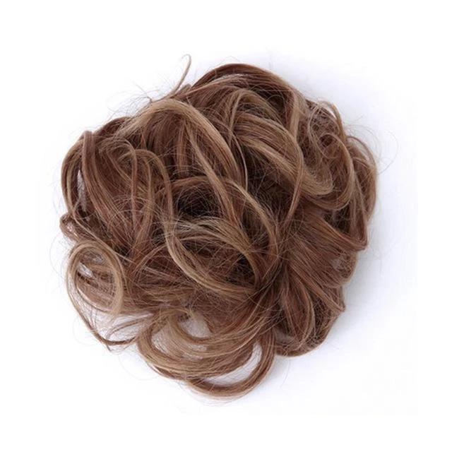 Messy Bun Fake Hair Scrunchie for a Messy Hair Style, Artificial Hair, view 26