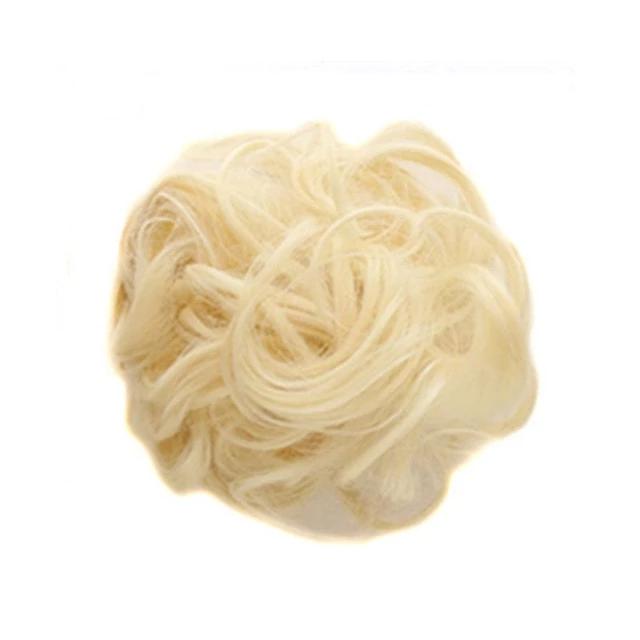 Messy Bun Fake Hair Scrunchie for a Messy Hair Style, Artificial Hair, view 27