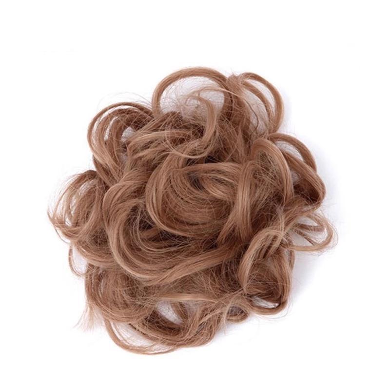 Messy Bun Fake Hair Scrunchie for a Messy Hair Style, Artificial Hair, view 28