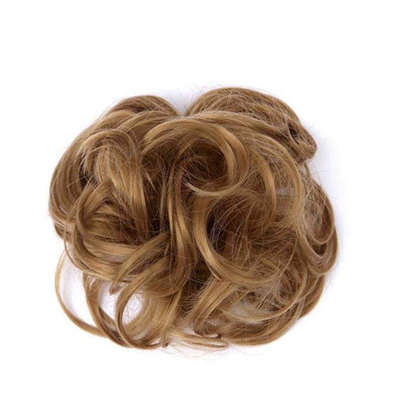Messy Bun Fake Hair Scrunchie for a Messy Hair Style, Artificial Hair, view 29