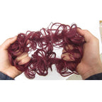 Messy Bun Fake Hair Scrunchie for a Messy Hair Style, Artificial Hair, view 3