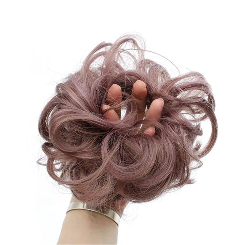Messy Bun Fake Hair Scrunchie for a Messy Hair Style, Artificial Hair, view 37