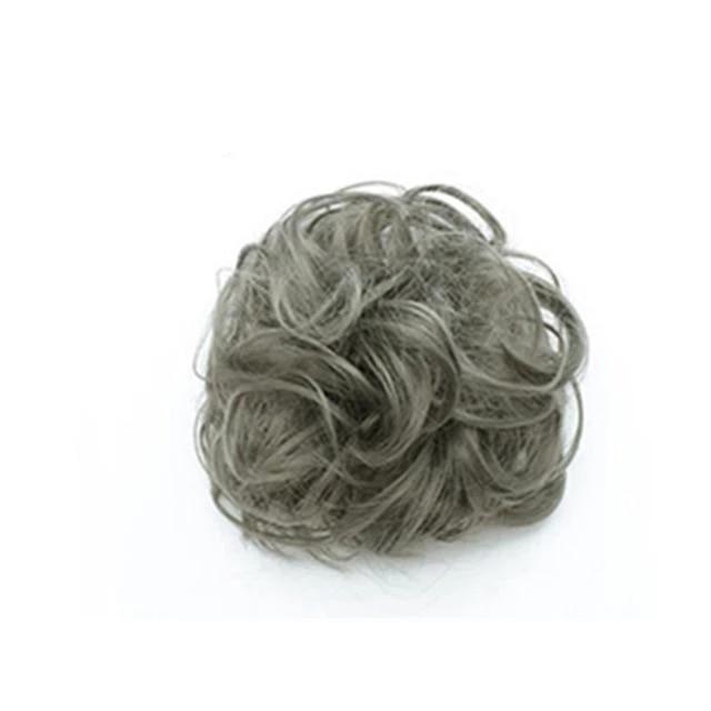 Messy Bun Fake Hair Scrunchie for a Messy Hair Style, Artificial Hair, view 38