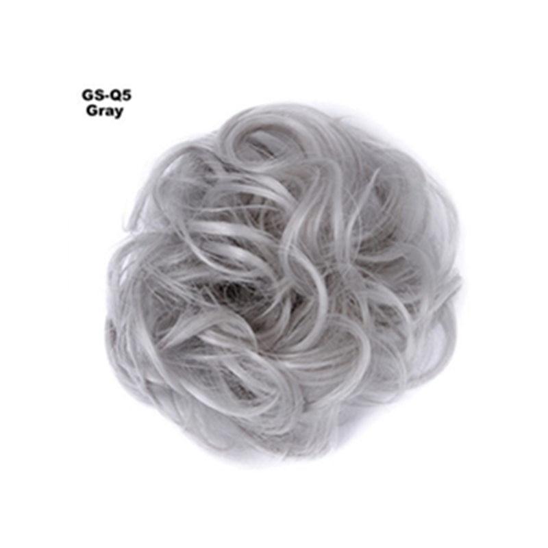 Messy Bun Fake Hair Scrunchie for a Messy Hair Style, Artificial Hair, view 5