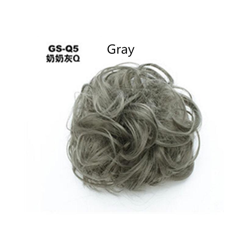 Messy Bun Fake Hair Scrunchie for a Messy Hair Style, Artificial Hair, view 6