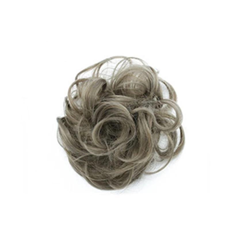Messy Bun Fake Hair Scrunchie for a Messy Hair Style, Artificial Hair, view 8