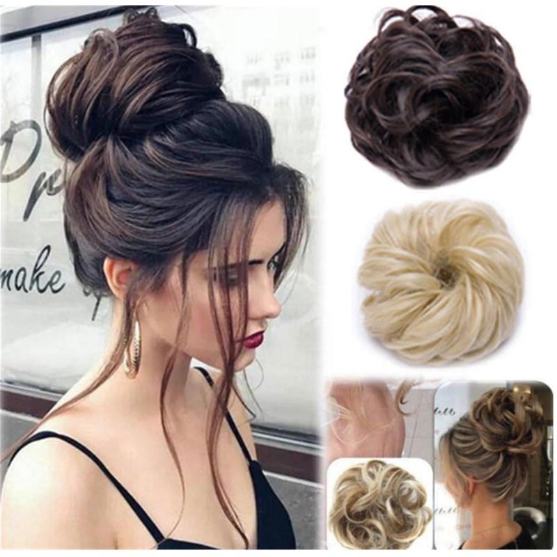 Messy Bun Fake Hair Scrunchie for a Messy Hair Style, Artificial Hair