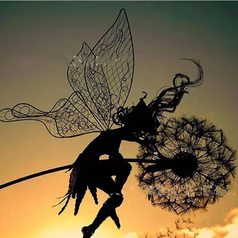 Metal and Polyethylene Fairy Garden Stake Decorations, 25–45 Inches, view 14