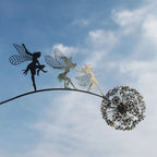 Metal Fairy Garden Sculpture with Dandelions, 60 cm Pole, view 8