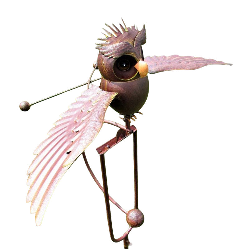 Metal Garden Bird Decoration with Wind-Moved, Flapping Wings, view 13