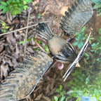 Metal Garden Bird Decoration with Wind-Moved, Flapping Wings, view 6