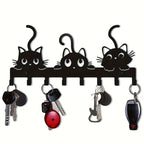 Metal Key Holder with Cat Design | High & Bury