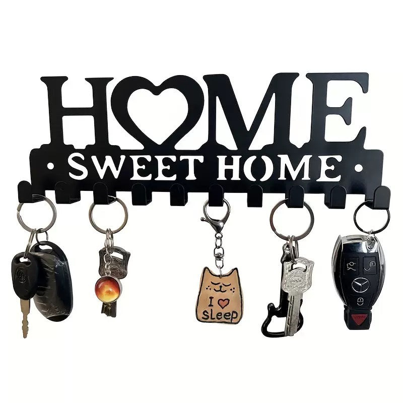 Metal Key Holder with Cat Design | High & Bury