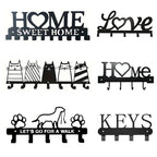 Metal Key Holder with Cat Design | High & Bury