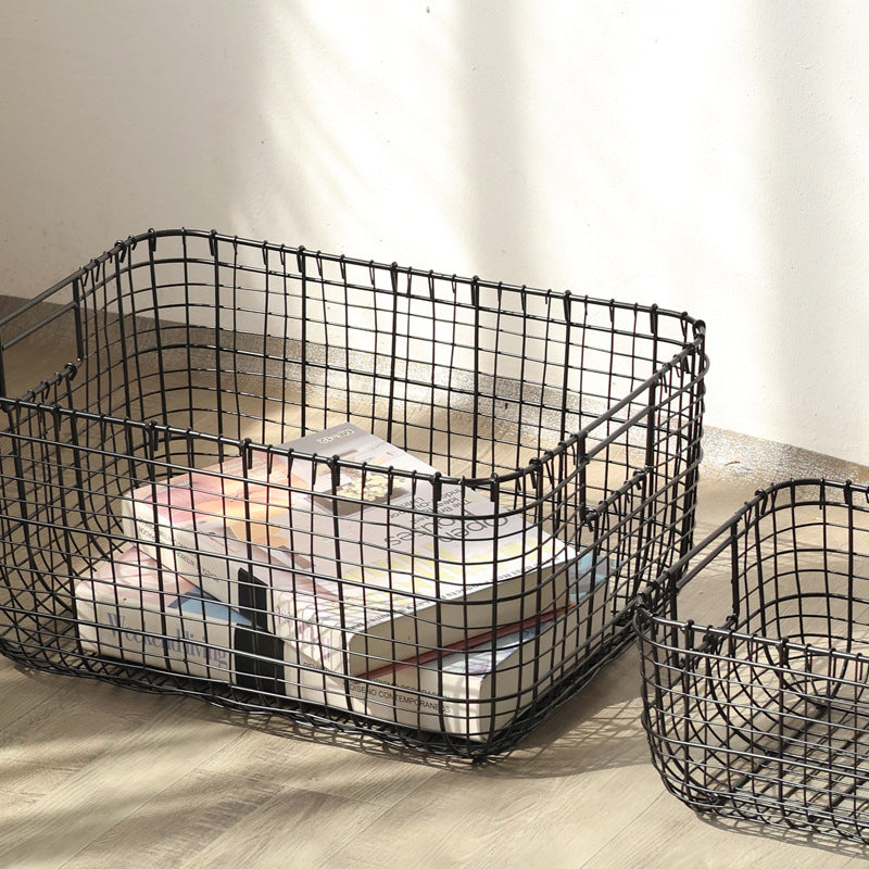 Metal Wire Storage Basket | High & Bury