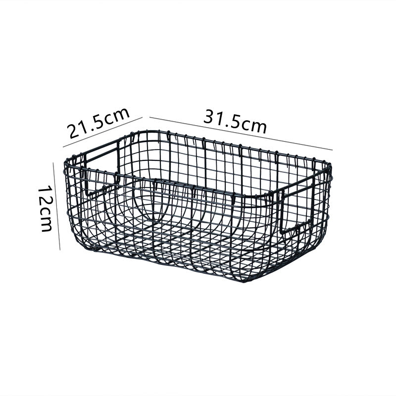 Metal Wire Storage Basket | High & Bury