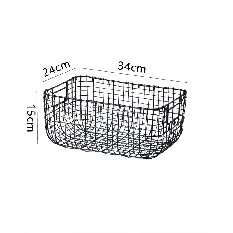 Metal Wire Storage Basket | High & Bury