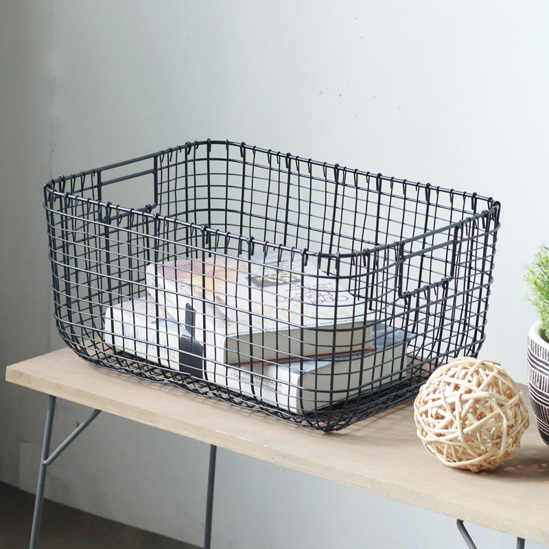 Metal Wire Storage Basket | High & Bury