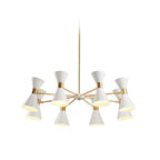 Mid-Century Modern Multi-Arm Cone Shade Chandelier | High & Bury