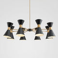 Mid-Century Modern Multi-Arm Cone Shade Chandelier | High & Bury