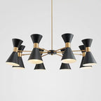 Mid-Century Modern Multi-Arm Cone Shade Chandelier | High & Bury