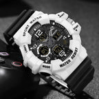 Military-Style Digital Watch, 5 Bar Water Resistance, Resin Case and Strap, view 3