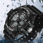 Military-Style Digital Watch, 5 Bar Water Resistance, Resin Case and Strap, view 4
