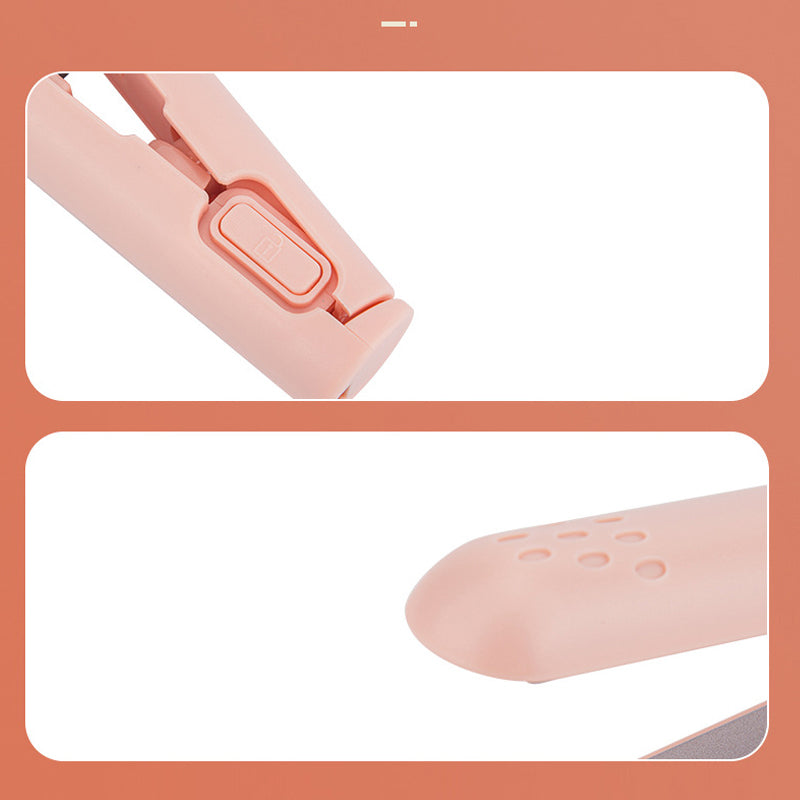 Mini 2-in-1 Ceramic Curling and Straightening Iron, 17 × 2.4 cm, view 7