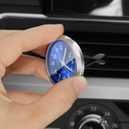 Mini Car Clock, Metal, 4 × 4cm, Electroplated Finish, for Vehicle Use, view 5