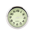 Mini Car Clock, Metal, 4 × 4cm, Electroplated Finish, for Vehicle Use, view 9
