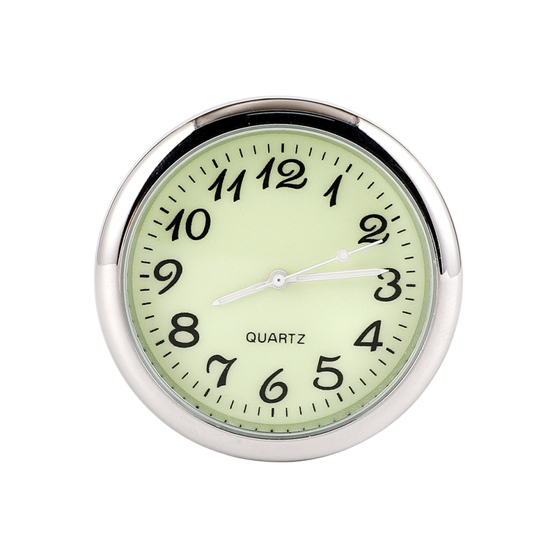 Mini Car Clock, Metal, 4 × 4cm, Electroplated Finish, for Vehicle Use, view 9