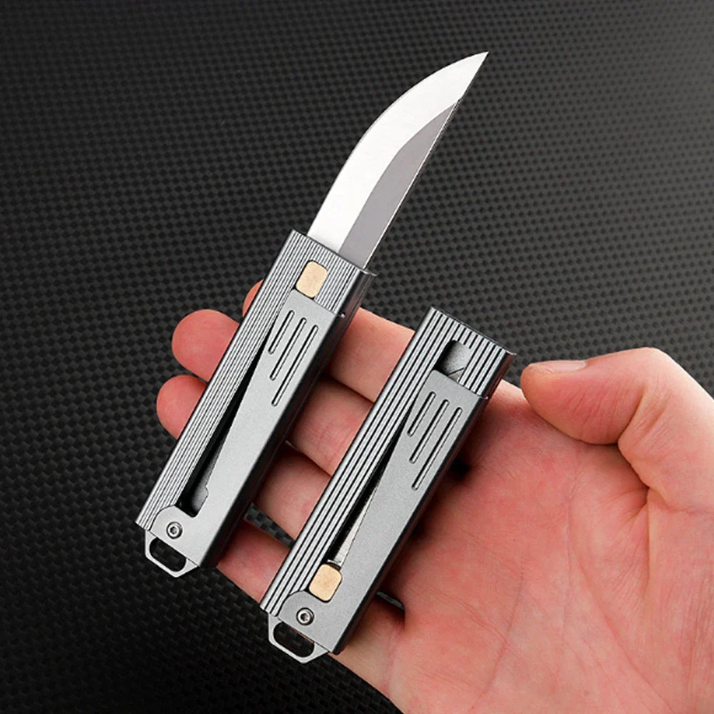 Mini Quick-Flip D2 Steel Knife, 15 cm, 5.5 cm Blade, 10 cm Handle