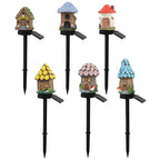 Miniature Hand-Painted Resin Mushroom Fairy House Garden Ornament | High & Bury
