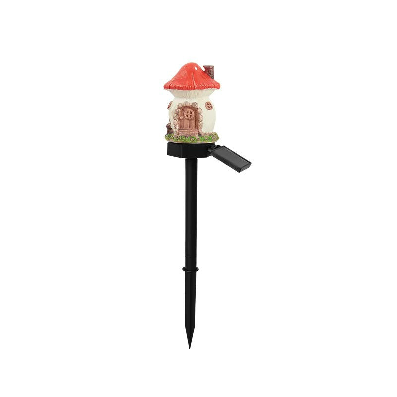 Miniature Hand-Painted Resin Mushroom Fairy House Garden Ornament | High & Bury