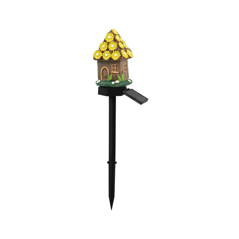 Miniature Hand-Painted Resin Mushroom Fairy House Garden Ornament | High & Bury