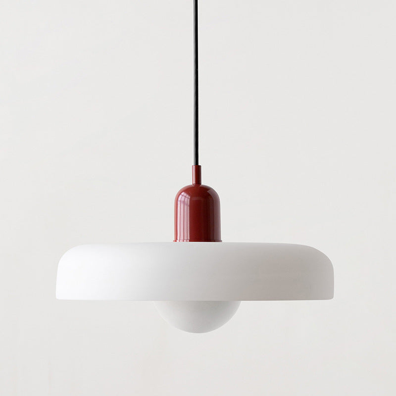 Minimalistic Ceramic Pendant Lamp with Layered Bell Shade | High & Bury