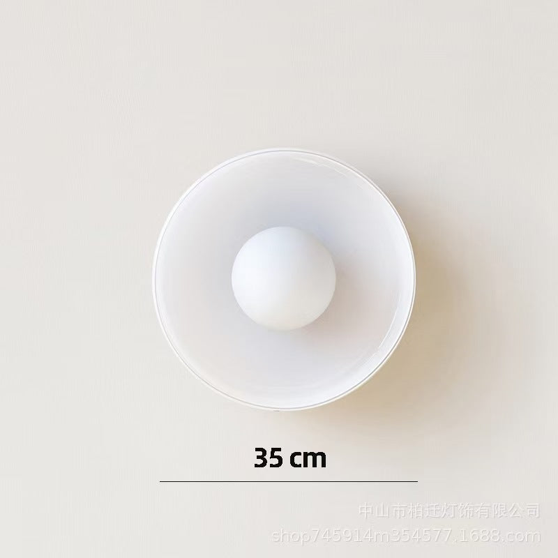 Minimalistic Ceramic Pendant Lamp with Layered Bell Shade | High & Bury
