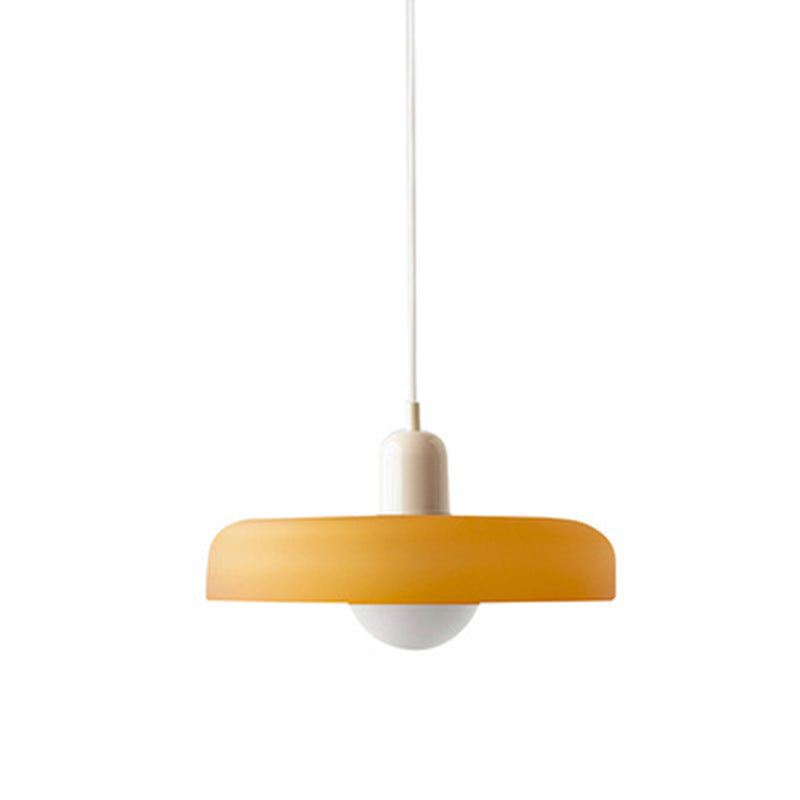 Minimalistic Ceramic Pendant Lamp with Layered Bell Shade | High & Bury