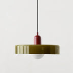 Minimalistic Ceramic Pendant Lamp with Layered Bell Shade | High & Bury