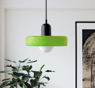 Minimalistic Ceramic Pendant Lamp with Layered Bell Shade | High & Bury