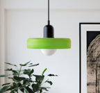 Minimalistic Ceramic Pendant Lamp with Layered Bell Shade | High & Bury