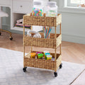 Mobile Storage Cart made of Natural Fabric | High & Bury