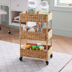 Mobile Storage Cart made of Natural Fabric | High & Bury