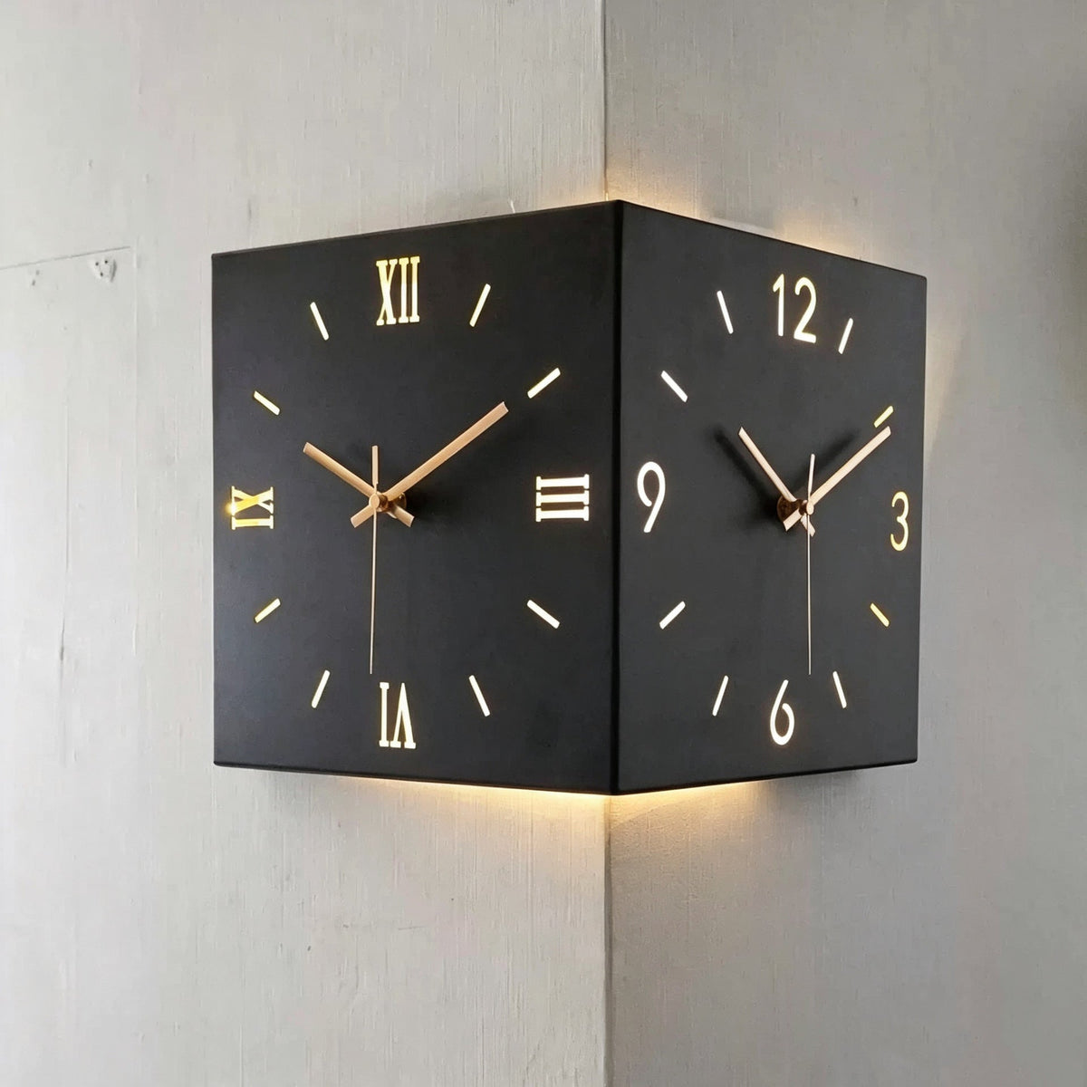 Modern 3D Wall Clock | High & Bury